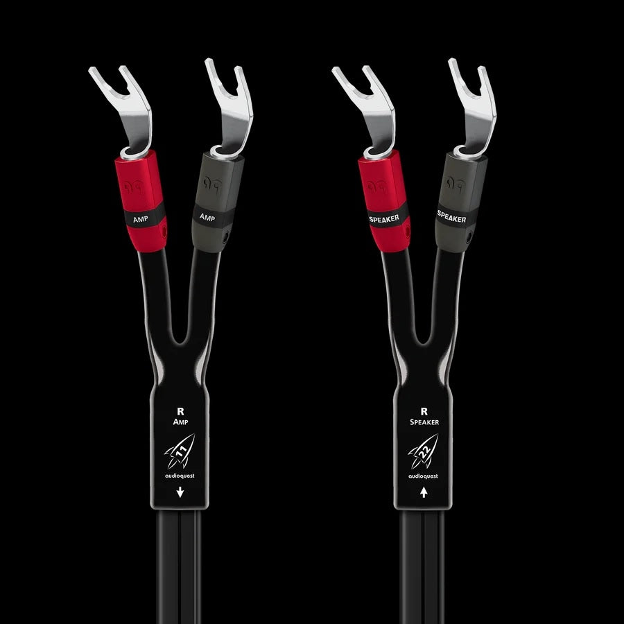 A nice speaker cable available with Spade or Banana termination.