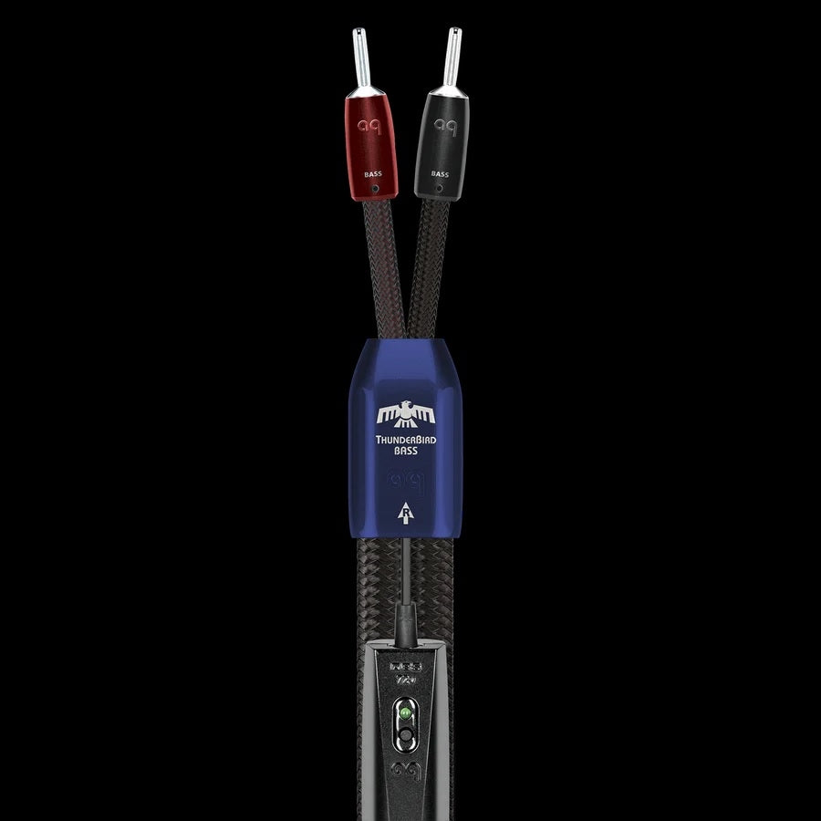 Pair this ThunderBird Bass Cable with the AQ ThunderBird Zero cable to bi-wire your speakers!