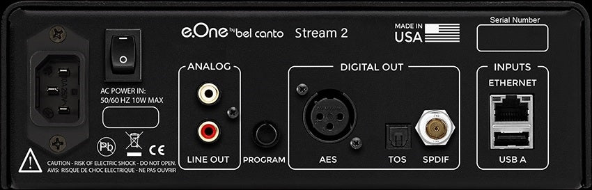 The Bel Canto e.One Stream allows you to stream your favorite music in any format!
