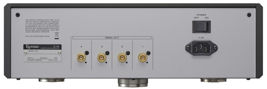 Esoteric delivers an awesome Master Clock at a very reasonable price! Available in Black and Silver!