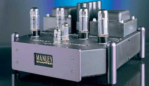 The Manley Snapper Monoblocks Power Amplifiers deliver 100 watts of dynamic, punchy sound.