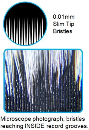 The Stasis Groove Cleaner Record Brush V2 is th eultimate brush to get deep into your groove and remove dirt and grunge. Our top choice for record cleaning with our TTVJ Vinyl Zyme record cleaning solution.