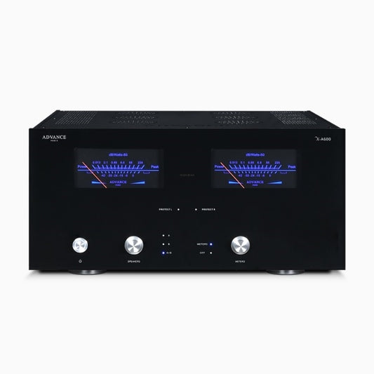 The Advance Paris X-A600 is a class A?B power amplifier that outputs 200 watts stereo!