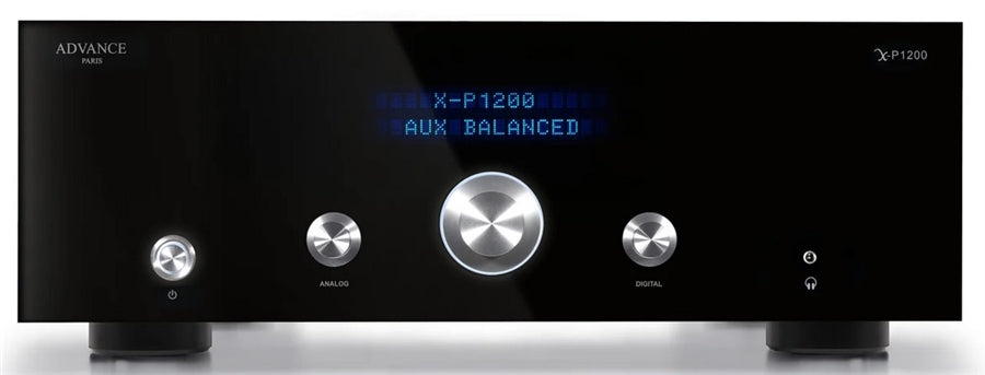 Advance Paris top of the line preamplifier, the X-P1200 does it all with a MM/MC phono stage and Analog Devices DAC