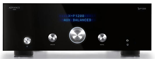 Advance Paris top of the line preamplifier, the X-P1200 does it all with a MM/MC phono stage and Analog Devices DAC
