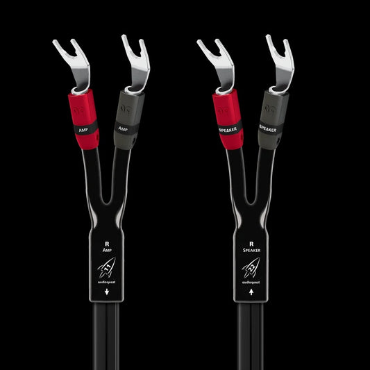 A nice speaker cable available with Spade or Banana termination.