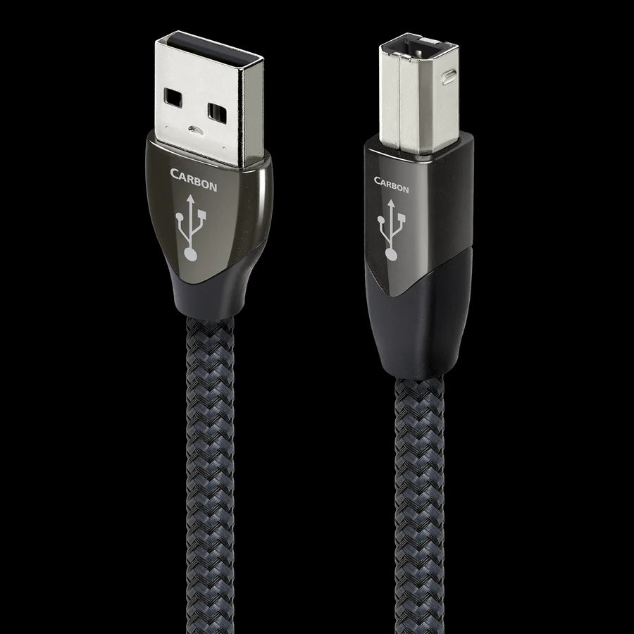 The AudioQuest Carbon is a very good USB cable that comes terminated to fit all your USB needs.