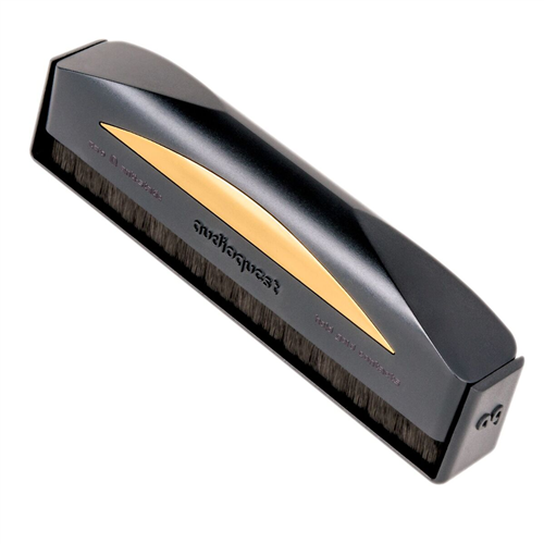 The Audioquest Carbon Fiber record brush is a must have for any vinyl loving audiophile!