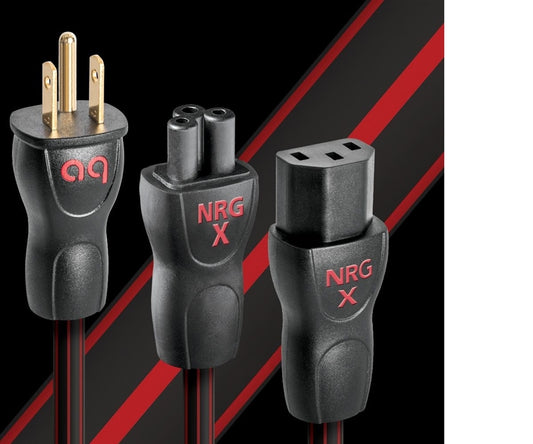 The AQ NRG-X3 is a fine power cable to upgrade to from you stock power cables!