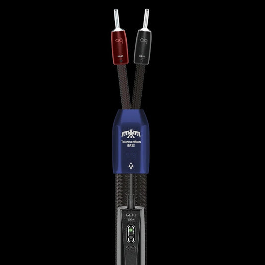 Pair this ThunderBird Bass Cable with the AQ ThunderBird Zero cable to bi-wire your speakers!