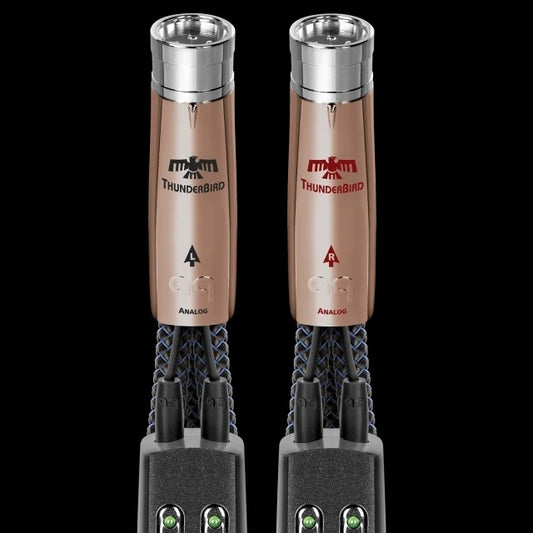 The AudioQuest ThunderBird XLR Interconnects are perfect for your high end balanced needs.
