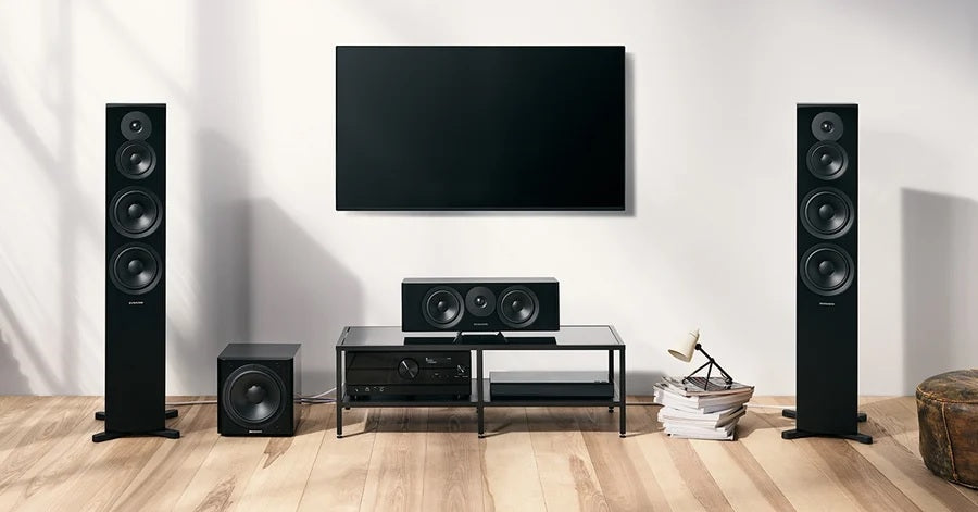 The Dynaudio Emit 50 makes an excellent stereo or home theater speaker!