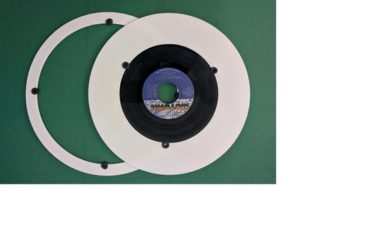 Gingko Adapter Rings for Vinyl Record Cleaner for 7" and 10" records.