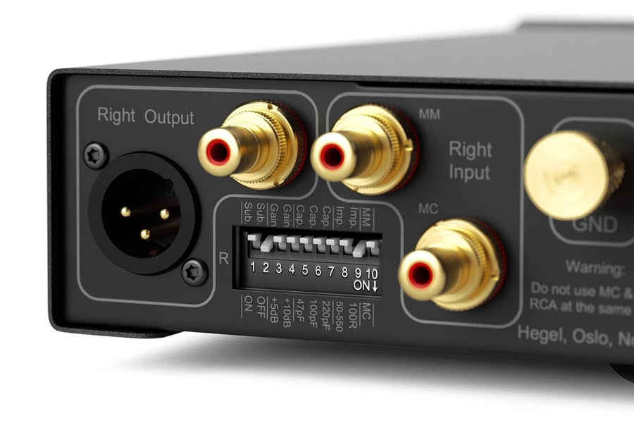 Hegel V10 phono preamp is a fine piece and worthy of fine vinyl rigs.