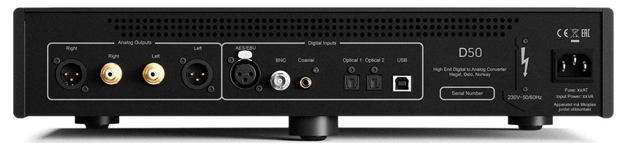 Hegel delivers their D50 DAC, nicknamed The Raven, for high end D to A conversion!