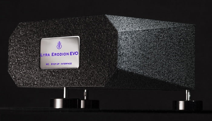 The Lyra Erodion EVO MC Step Up Transformer is ideal for Lyra cartridges or any low impedance MC Cartridges of 2-10 ohms.