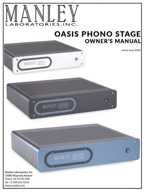 The Manley Oasis Tube Phono Stage paints a beautiful musical landscape!