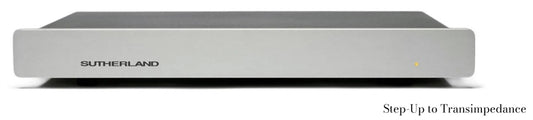 The Sutherland SUTZ is a transimpedance step up transformer for low output, low internal impedance phono cartridges.