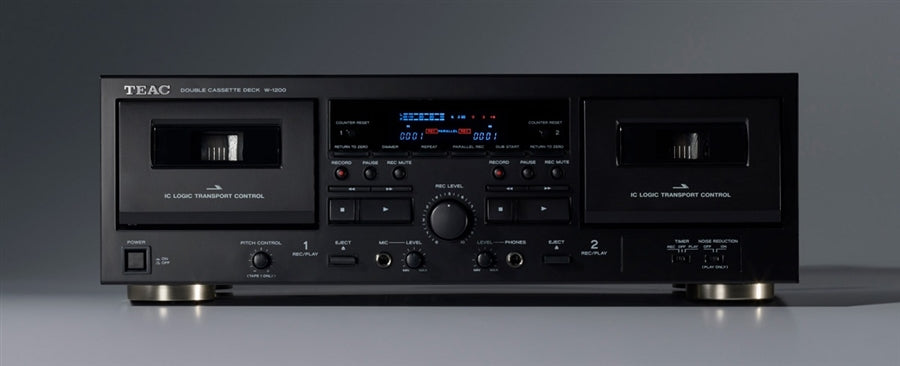 The TEAC W1200B is a high quality versatile Cassette player/recorder