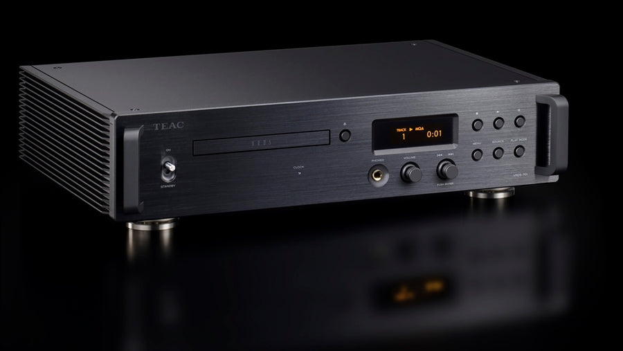 TEAC's Reference 700 series CD Transportis the real thing featuring their VRDS Drive system.