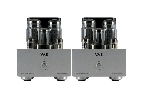 The VAS Citation-2 Mono Block Power Amplifiers are a modern rebirth of the classic Harmon/Kardon Citation II design, renowned for its clarity and lack of distortion.