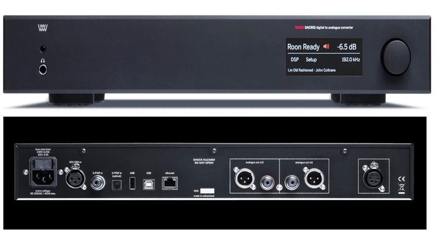 The Weiss DAC 502 is a full size, premium DAC with balanced headphone amplifier and jack