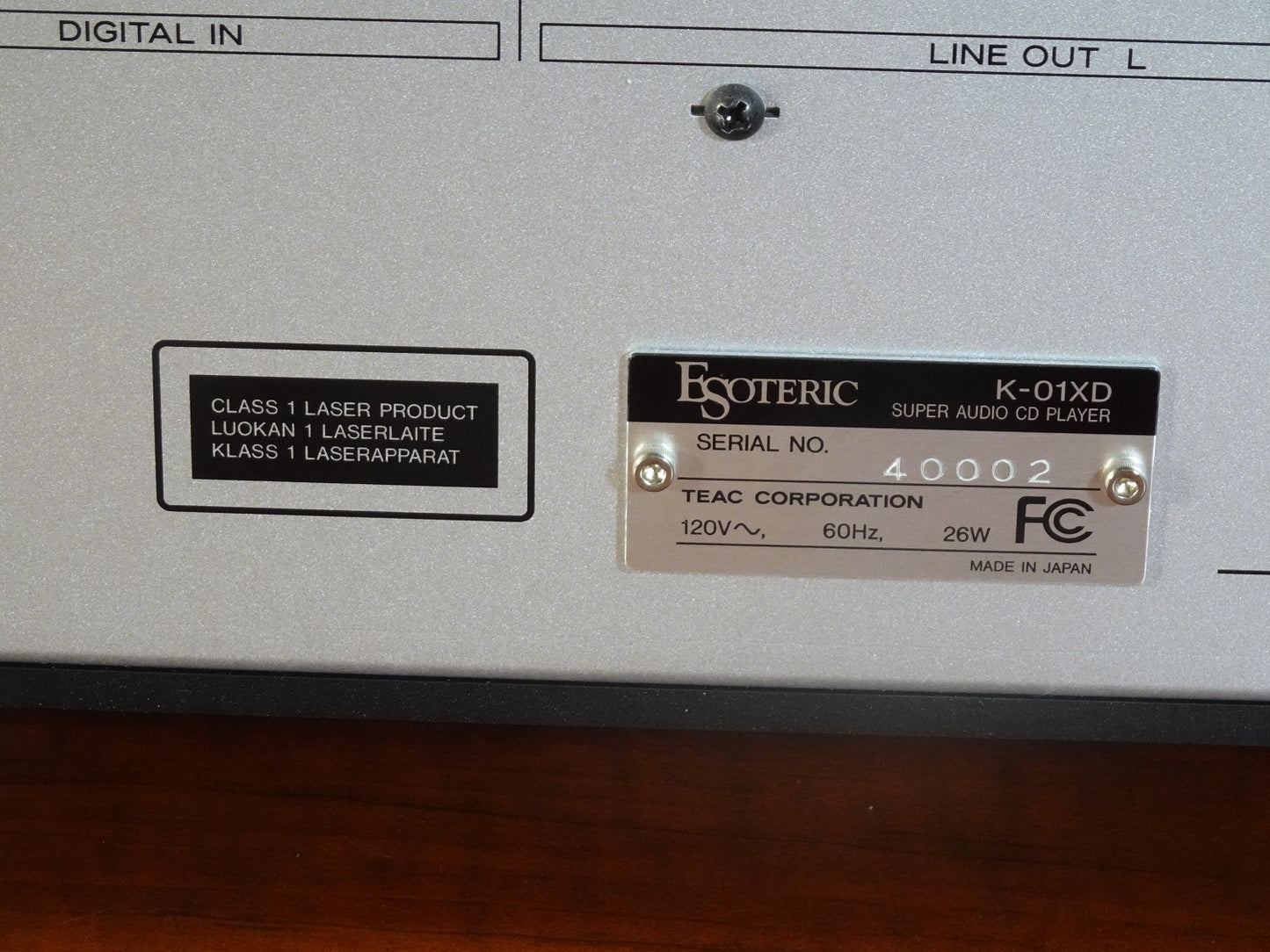 Esoteric K-01XD Used SACD/CD Player