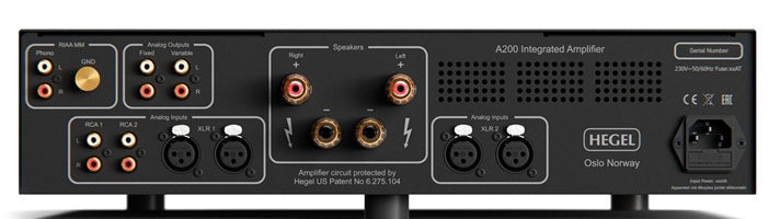 Hegel A200 Analog Integrated Amplifier